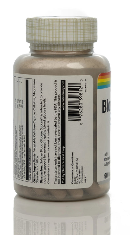 Solaray Blood Glucose Success 90 Capsules