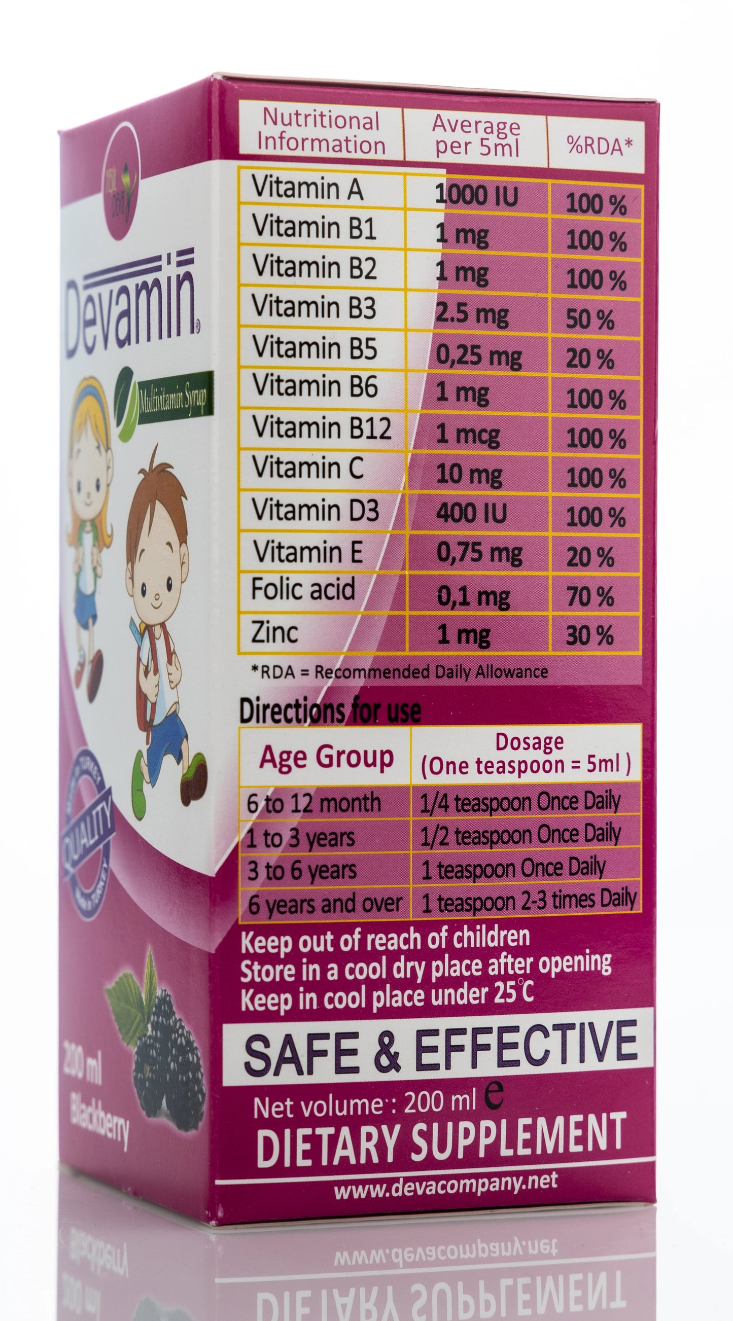 Devamin 200 Ml Syrup