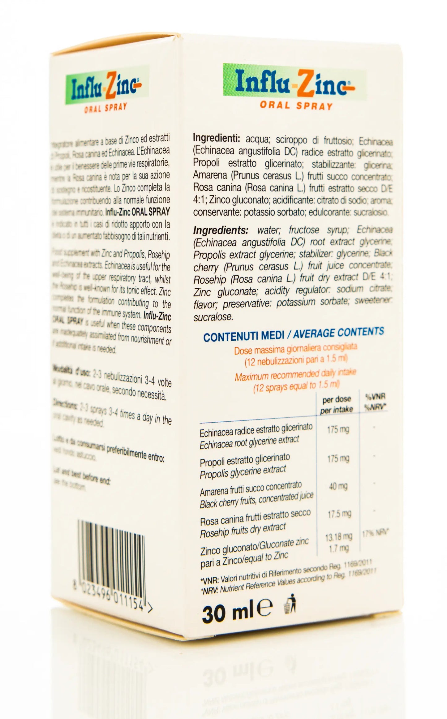 Influ Zinc Oral Spray 30ml