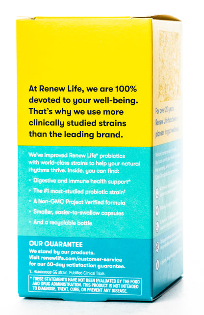 RenewLife Ultimate Flora Colon Care 80 Billion Live Cultures-12 Probiotic Strains 30 Capsules