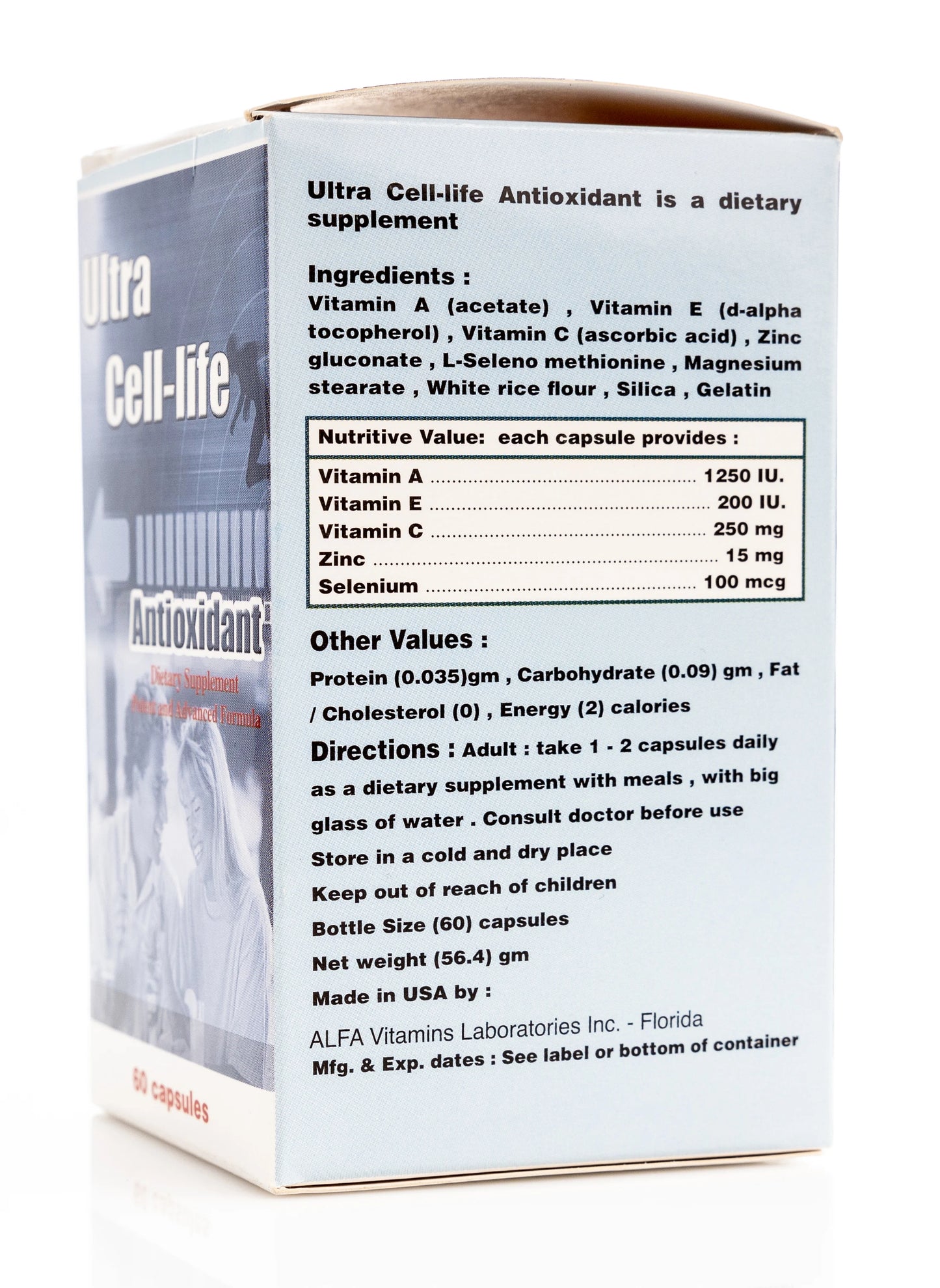 Ultra cell-life Antioxidant 60 Capsule