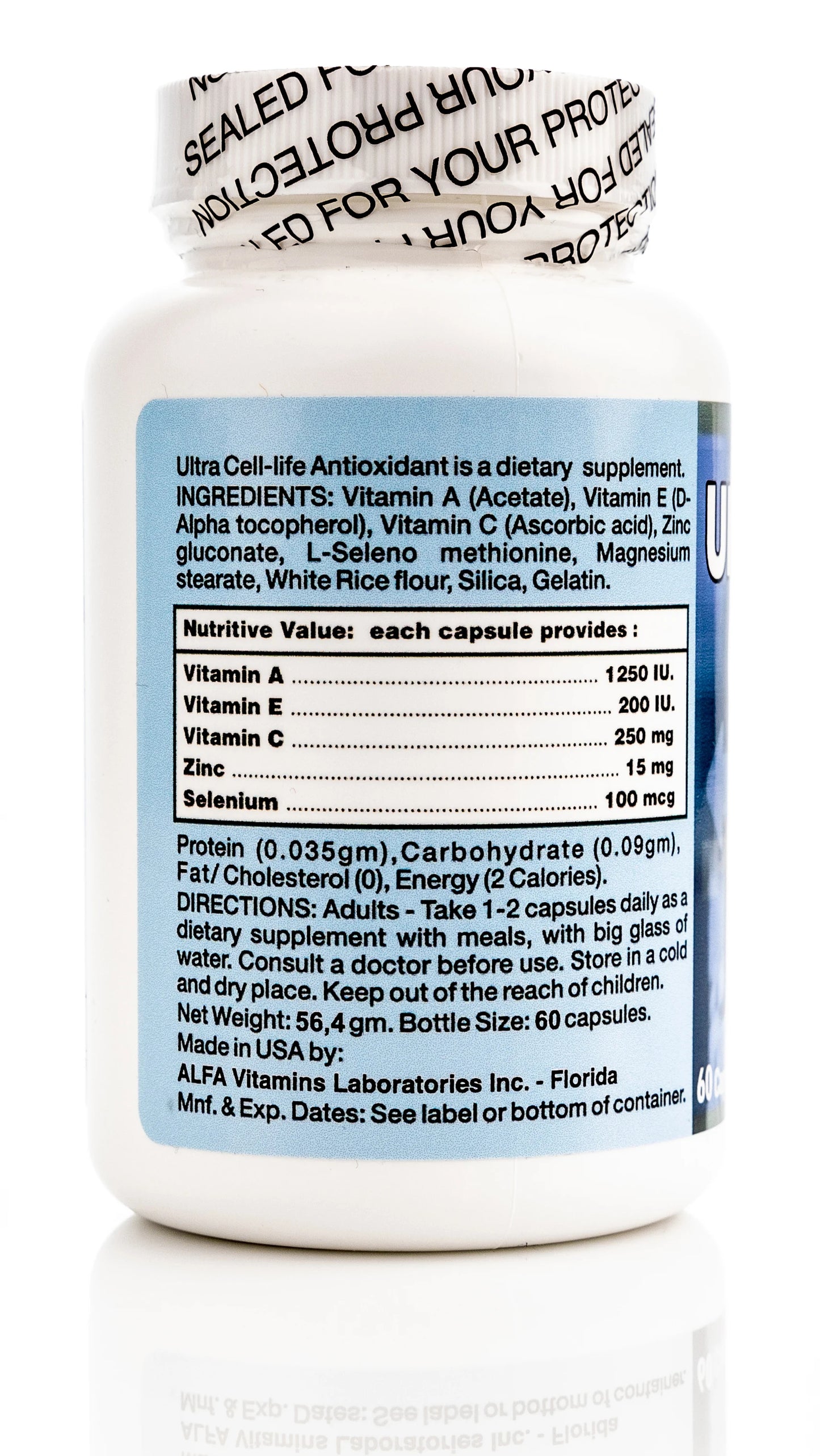 Ultra cell-life Antioxidant 60 Capsule