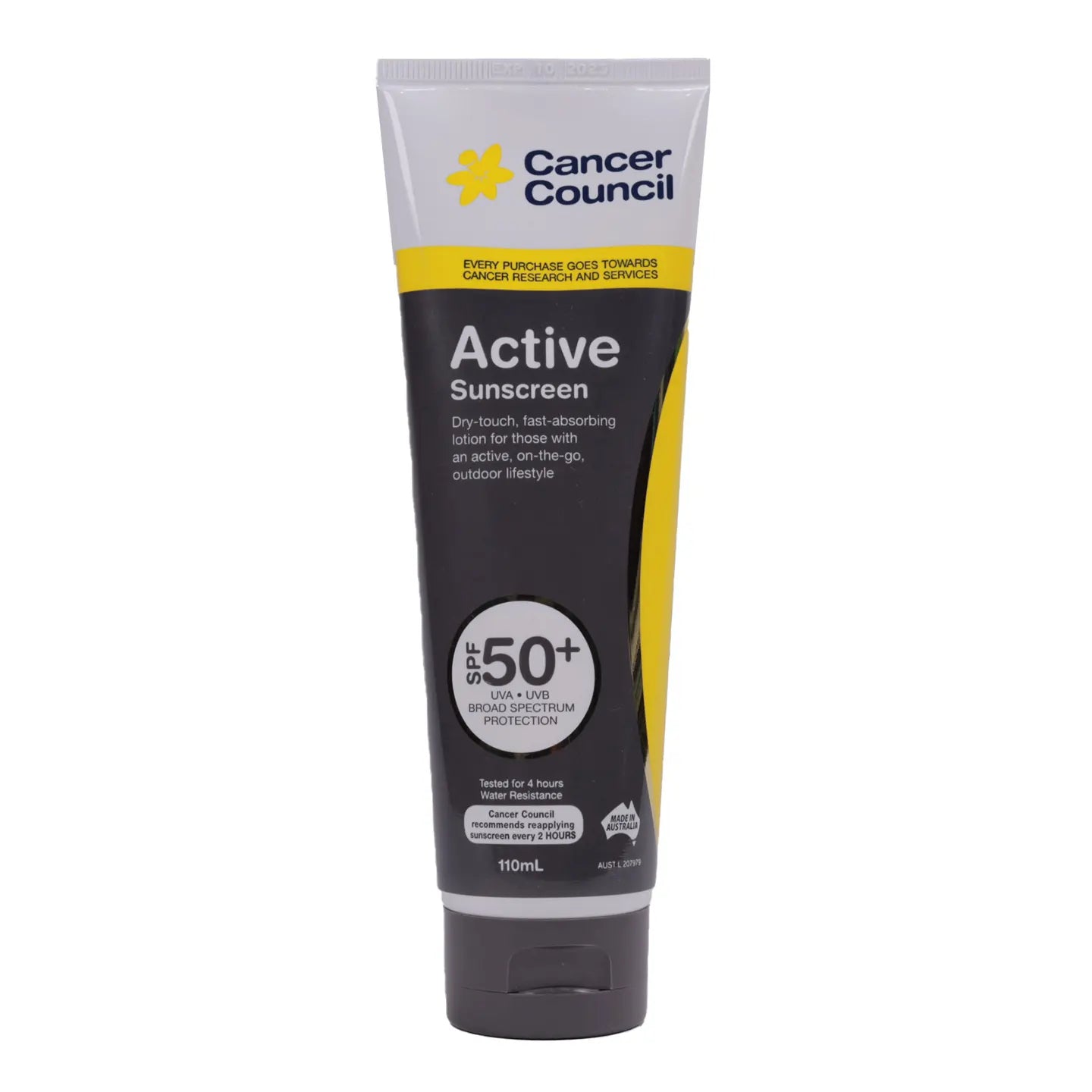 Cancer Council Active Sunscreen  SPF 50+ lotion 110 Ml