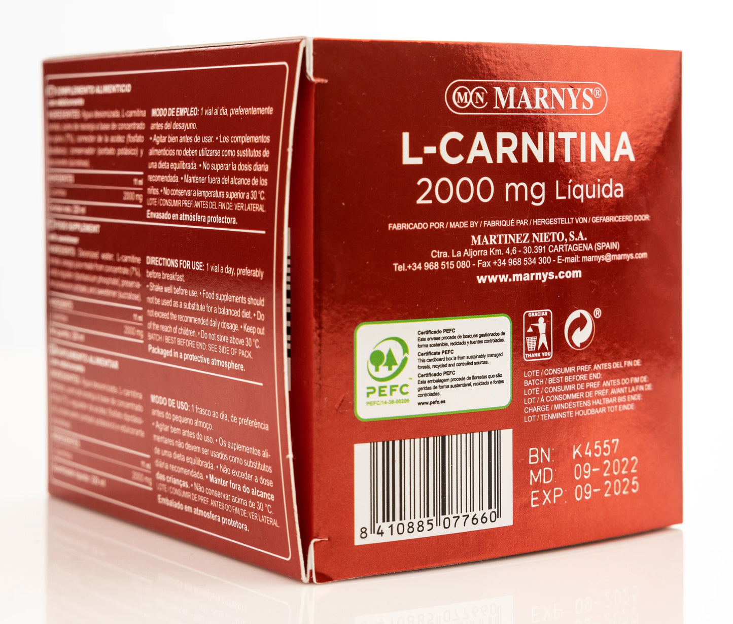 Marnys L-Carnitina 2000mg 20 Vials