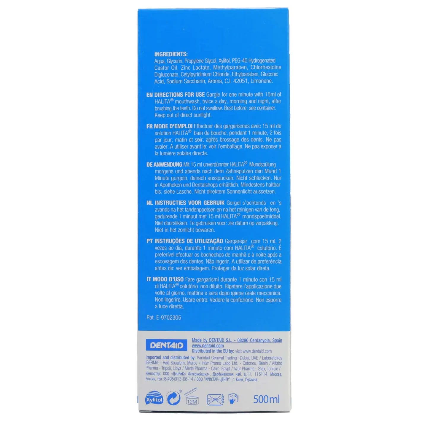 Dentaid Halita Mouthwash 500 Ml