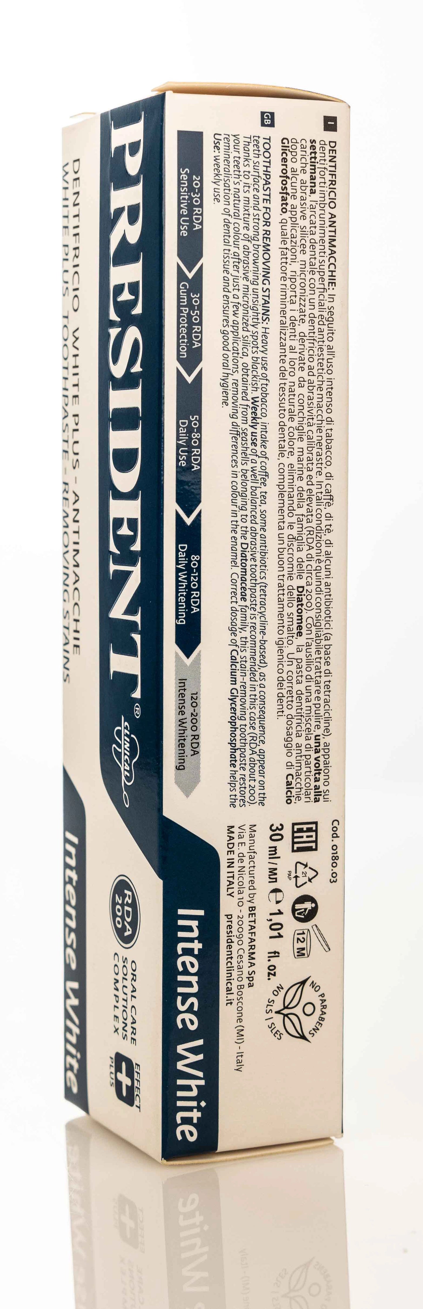President intense White Plus Toothpaste 30ml