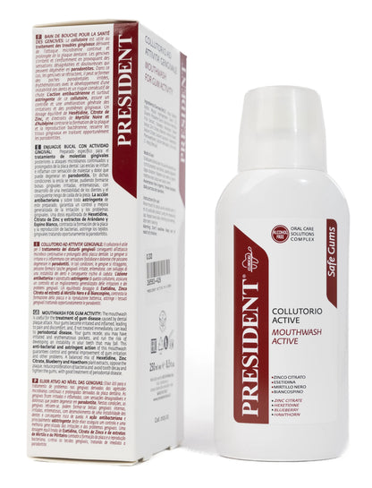 President Safe Gums Active Mouthwash 250ml