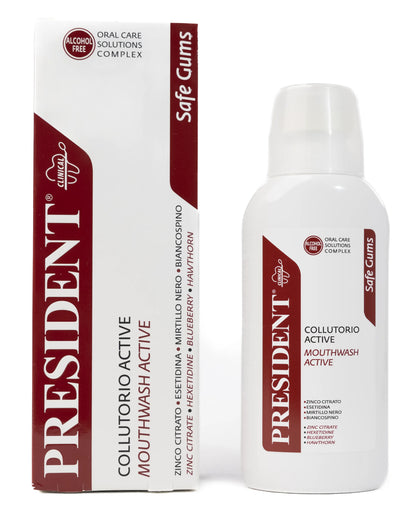 President Safe Gums Active Mouthwash 250ml