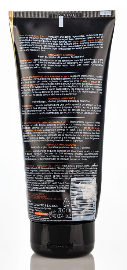 Eveline Argan + Keratin 8 in1 Hair Conditioner 200 Ml