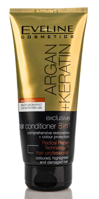 Eveline Argan + Keratin 8 in1 Hair Conditioner 200 Ml