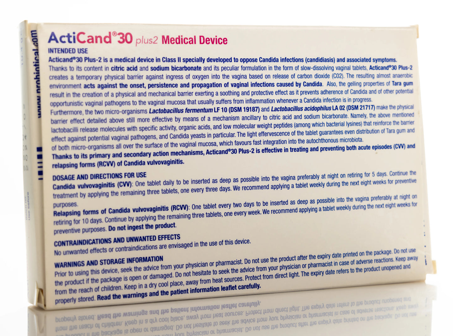 Acticand 30 Plus 2 Vaginal Tablets