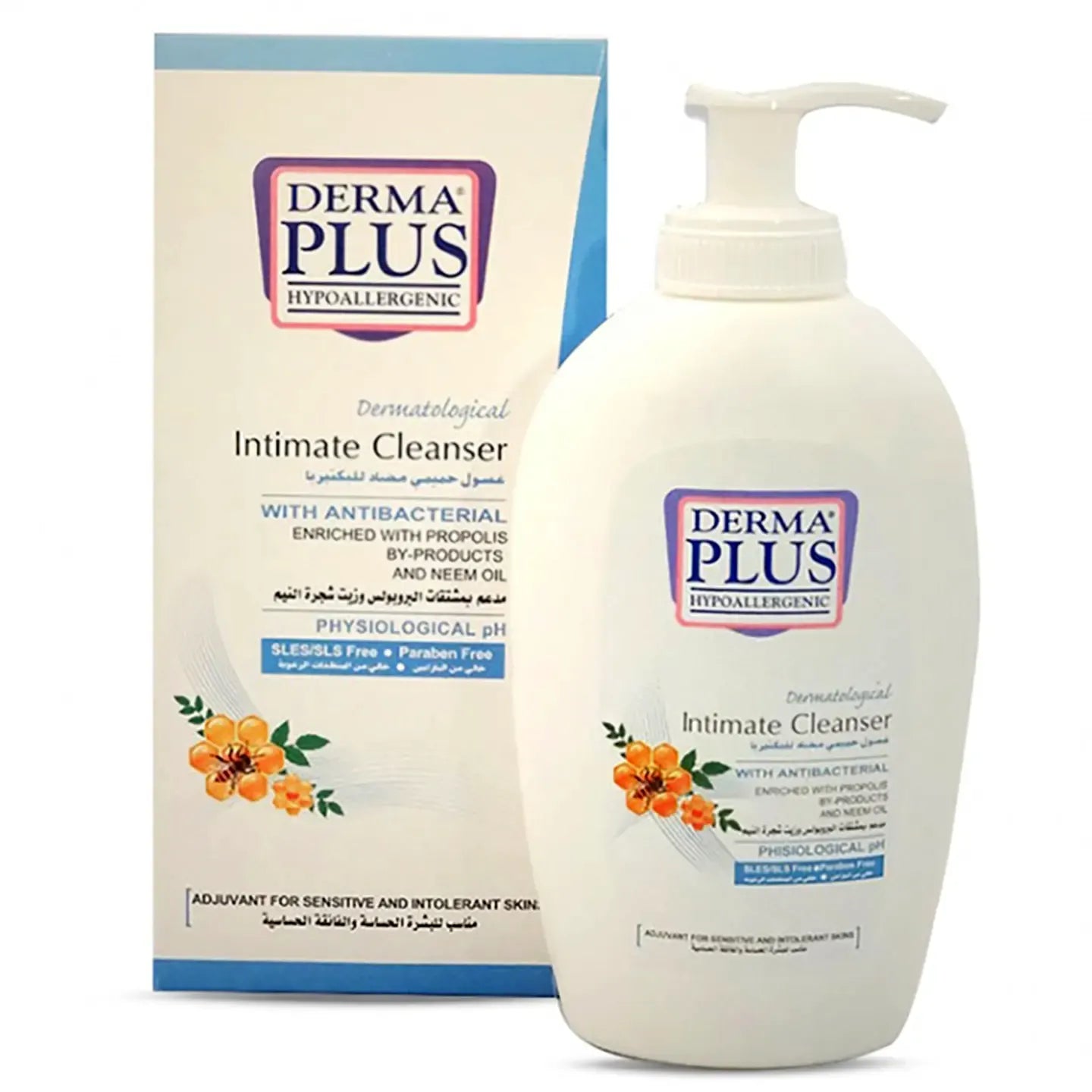 Derma Plus Hypoallergenic Dermatological Intimate Cleanser 250 Ml