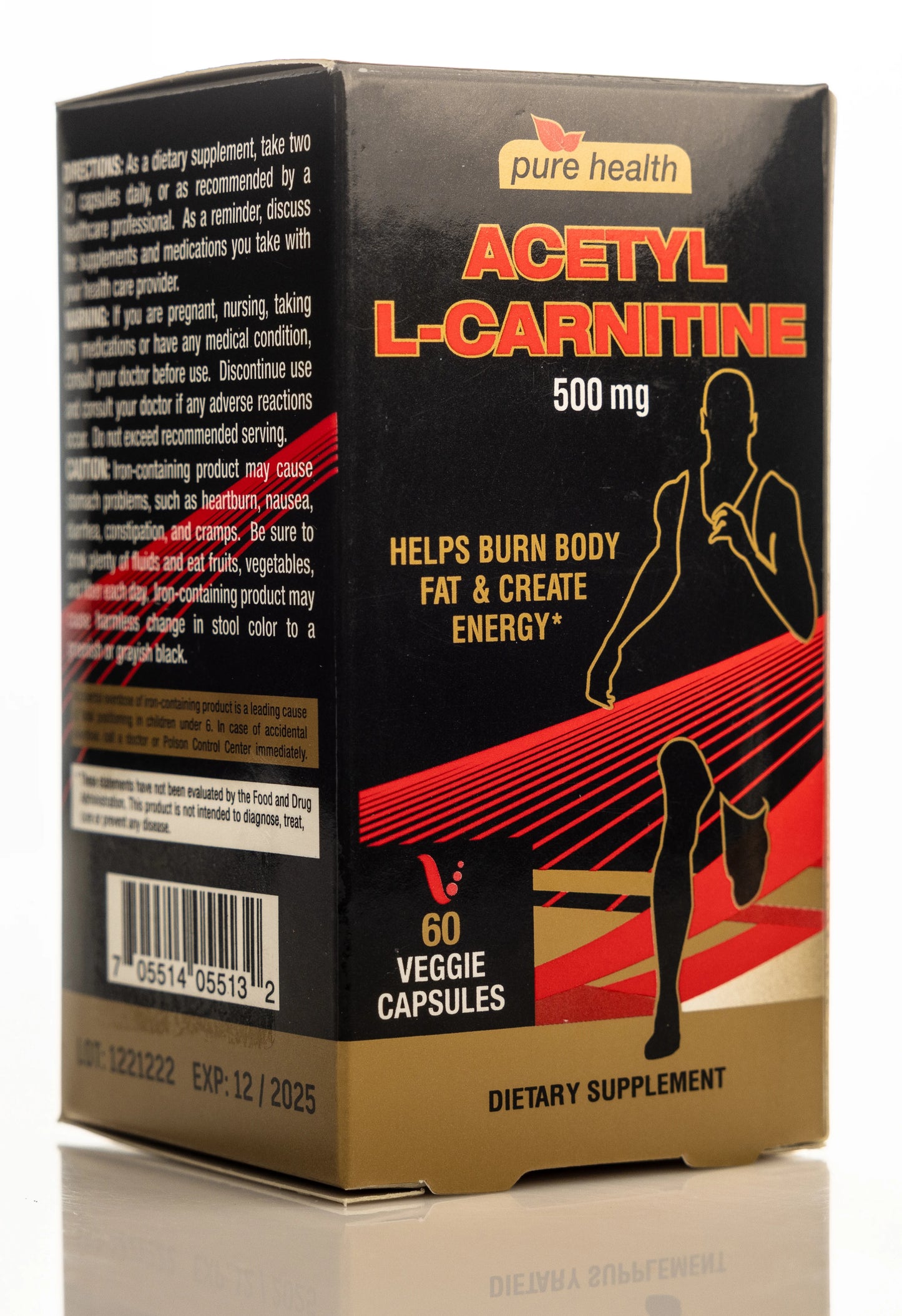 Pure Health Acetyl L-Carnitine 500 mg 60 Capsules