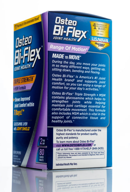 Osteo Bi-Flex Joint Health Triple Strenth 80 Coated Tablets