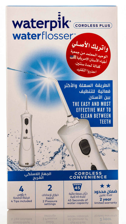 Waterpik Cordless Plus Water Flosser White-(WP-450)
