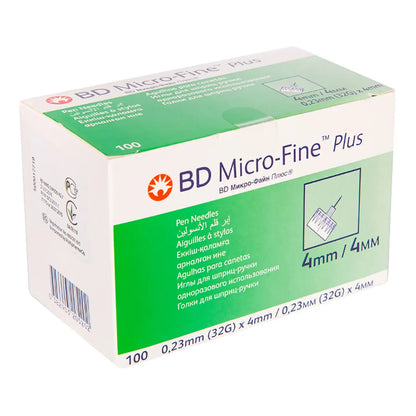 BD Micro-Fine Plus 32Gx4 Mm 100 Pieces