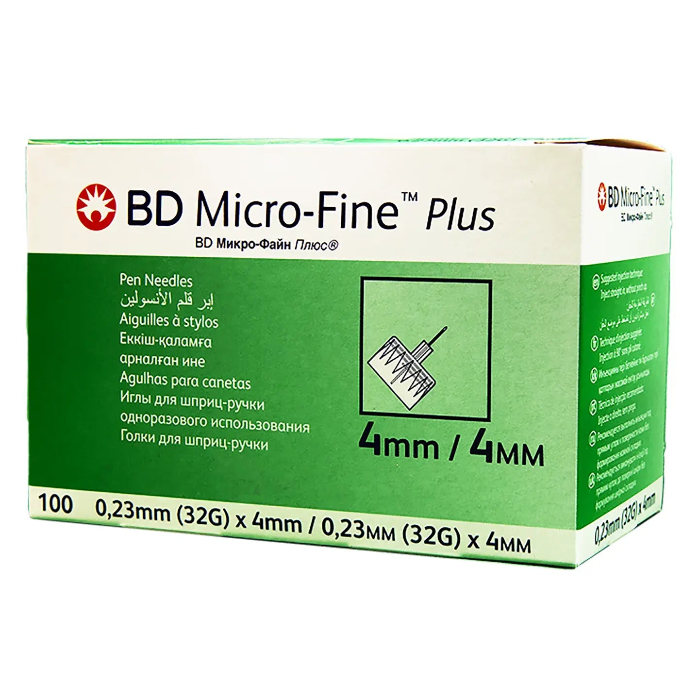 BD Micro-Fine Plus 32Gx4 Mm 100 Pieces