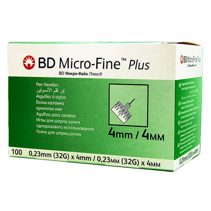 BD Micro-Fine Plus 32Gx4 Mm 100 Pieces