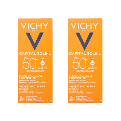 Vichy Ideal Spf 50+ Face [Velvety] Cream 1+1 Offer