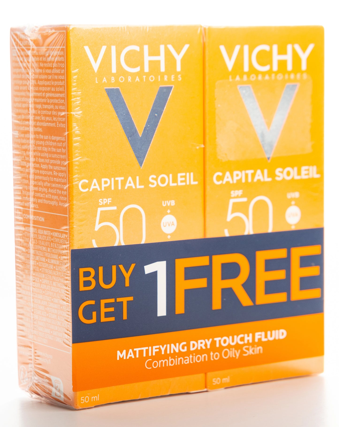 Vichy Ideal Spf 50+ Dry Touch Fluid 1+1 Offer
