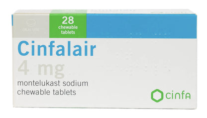 Cinfalair 4Mg 28 Chewable Tablets