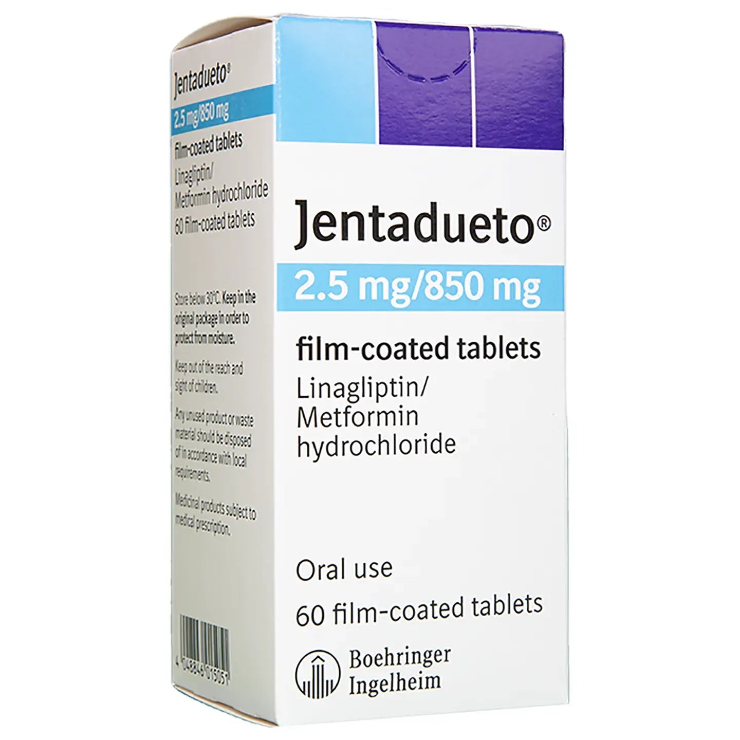 Jentaduteo 2.5/850Mg 60 Tablets