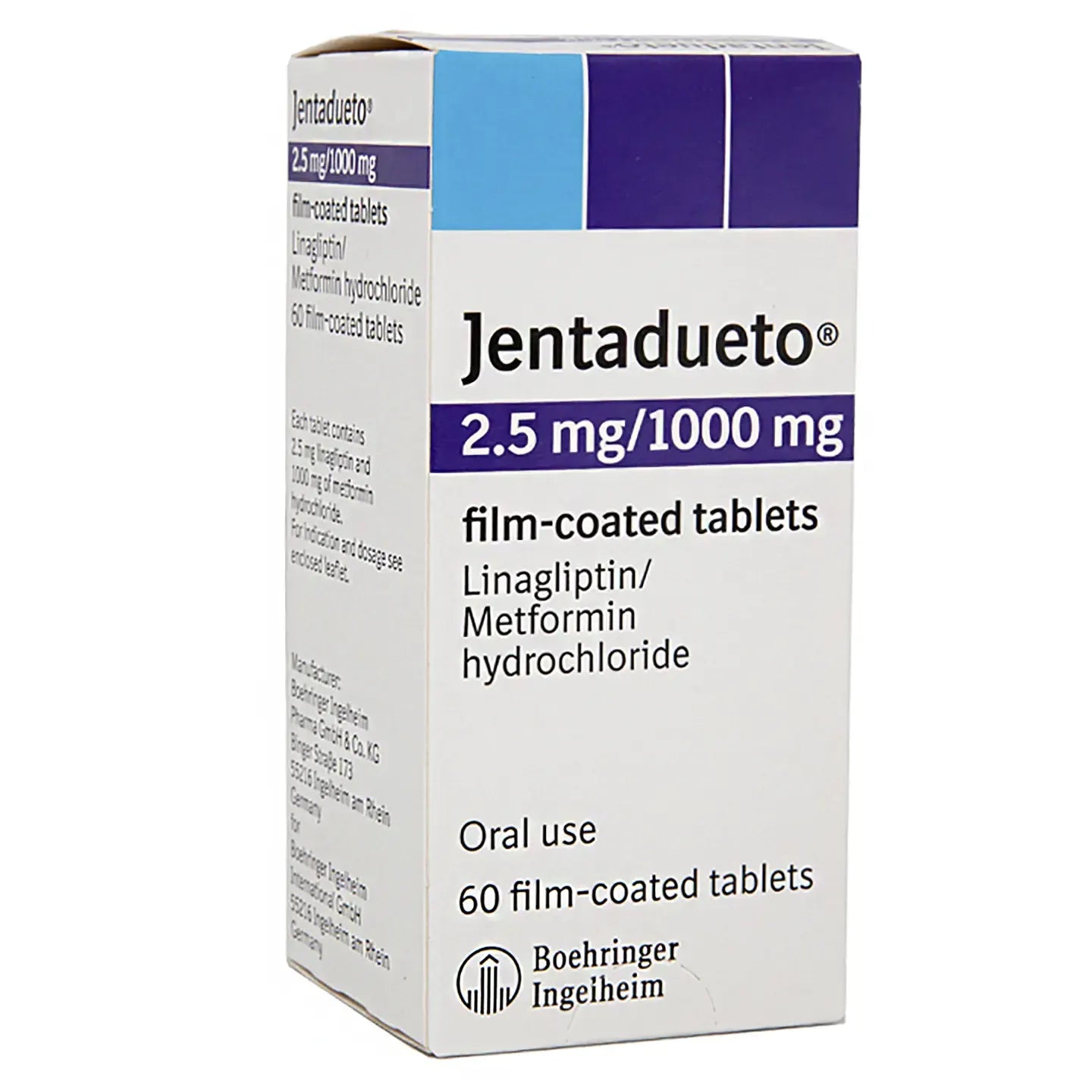 Jentaduteo 2.5/1000Mg 60 Tablets