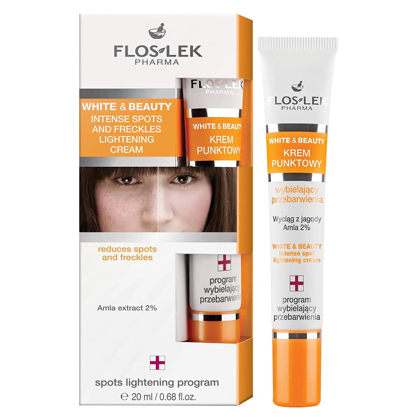 Floslek White and Beauty Intense Spots and Freckles Lightening Cream 20 Ml