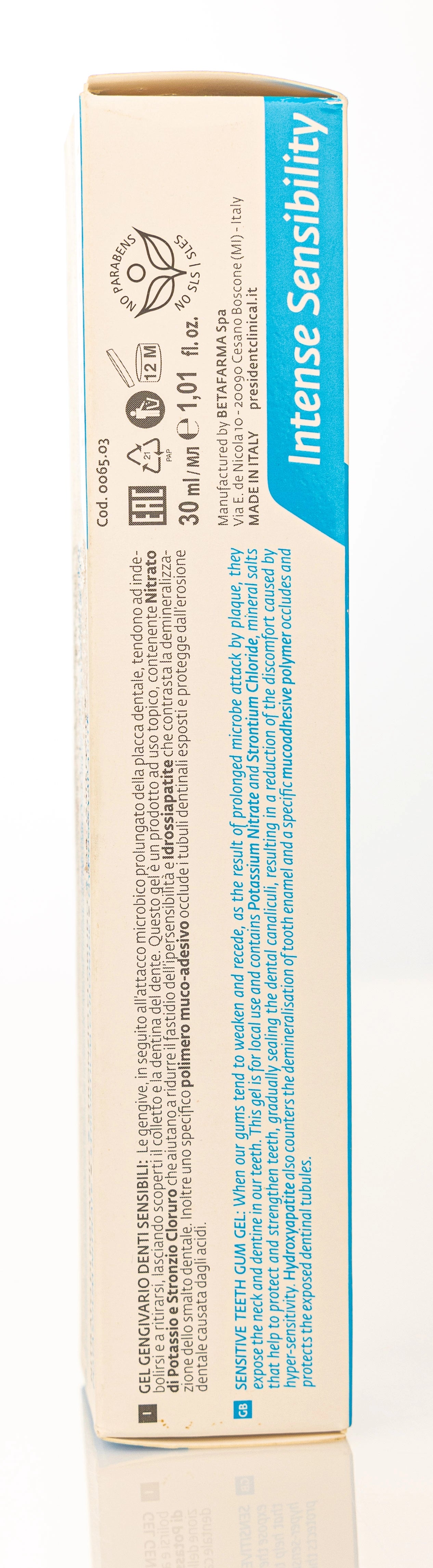 President Intense Sensibility Sensitive Plus Gel 30ml