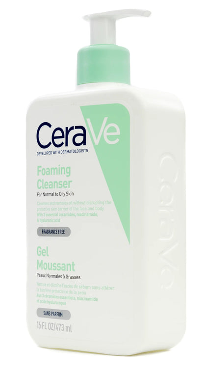 CeraVe Foam Cleanser [ Normal To Oily Skin ] Gel 473 Ml