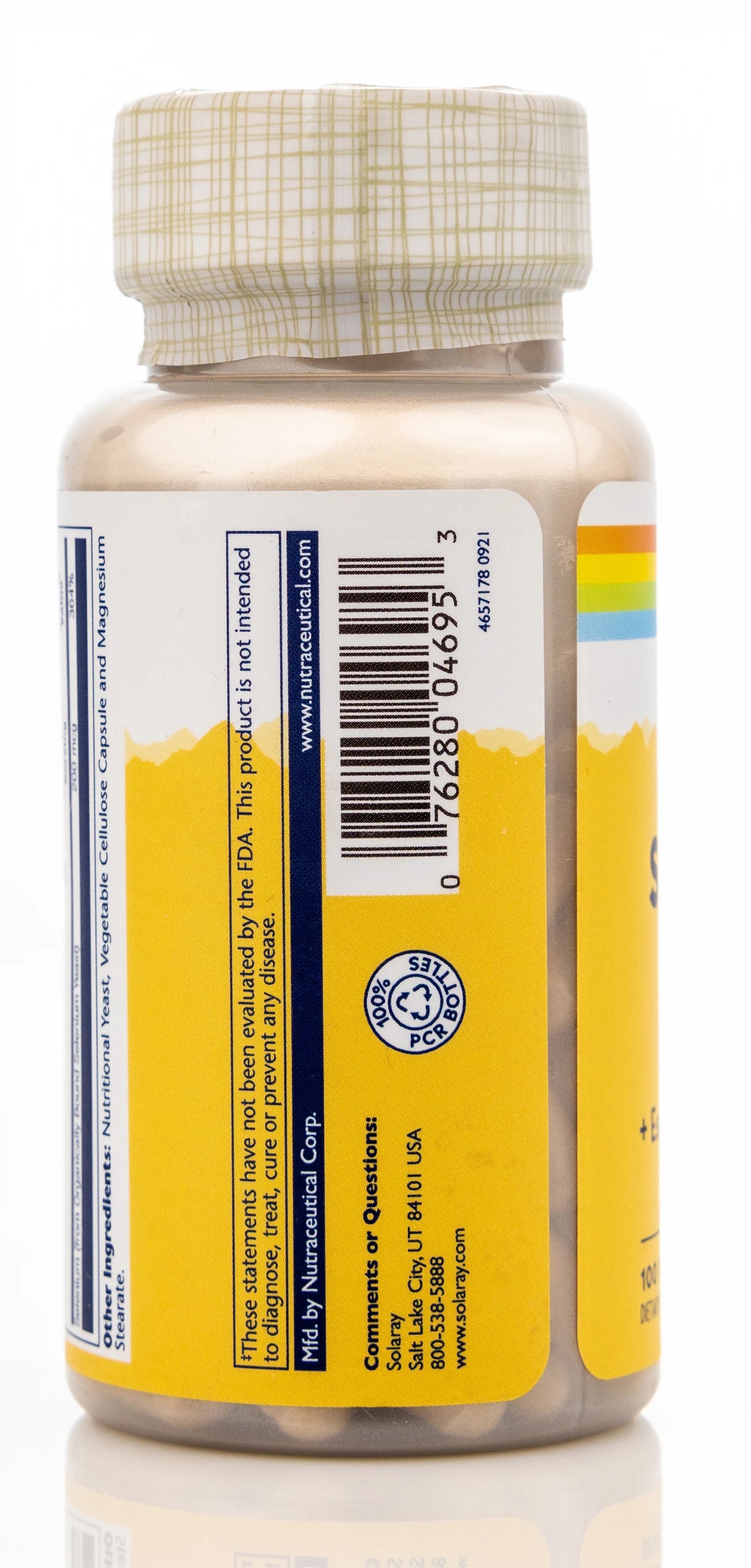 Solaray Selenium 200mcg 100 Capsules