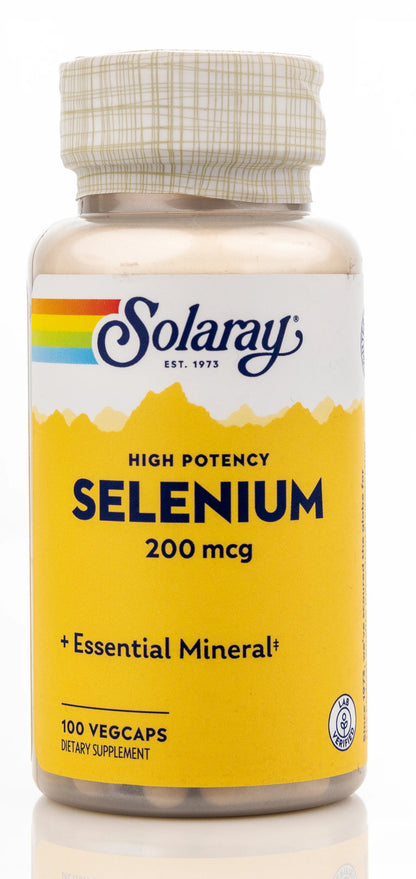 Solaray Selenium 200mcg 100 Capsules