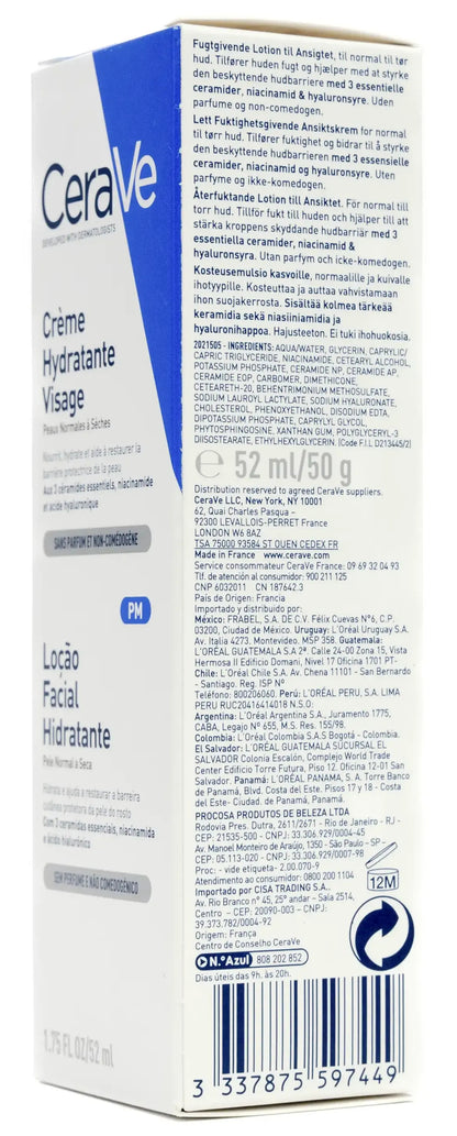 CeraVe Facial Moisturising Lotion PM Lotion 52 Ml