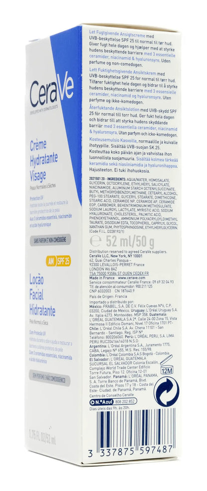 CeraVe Facial Moisturising Lotion AM SPF30 Lotion 52 Ml