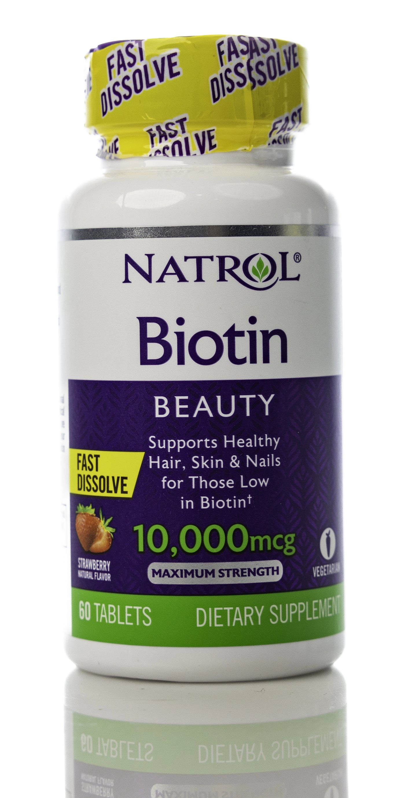 Natrol Biotin 10000mcg 60 Fast Dissolve Tabets