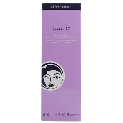 DERMAdoctor Kakadu C Brightening Daily Cleanser, Toner & Make-up Remover 210 ml