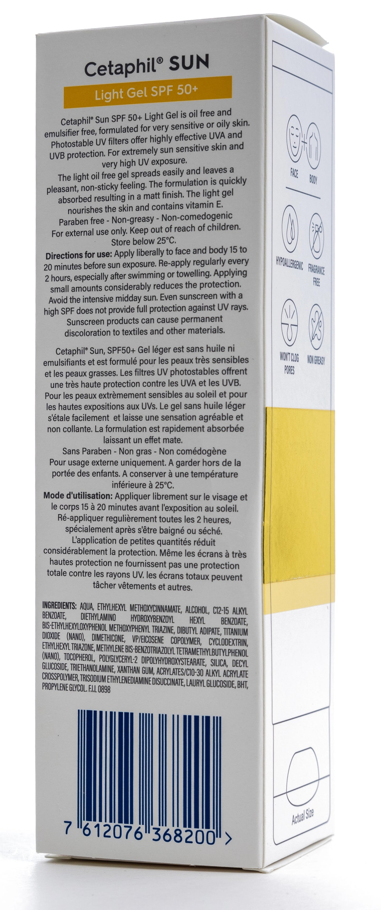 Cetaphil SUN SPF 50+ Light Gel 100 Ml
