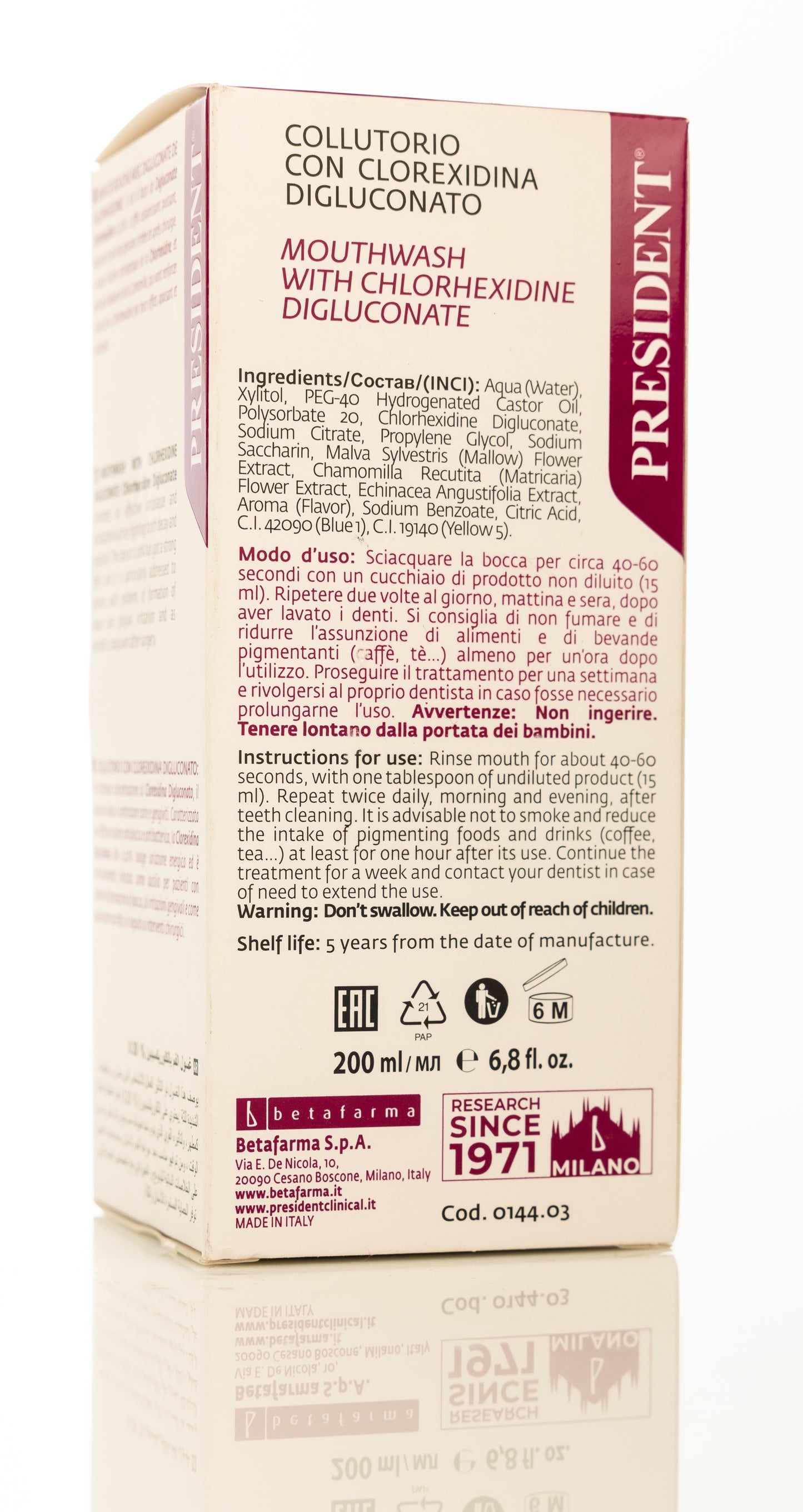 President  Healthy Profi Mouthwash 250ml