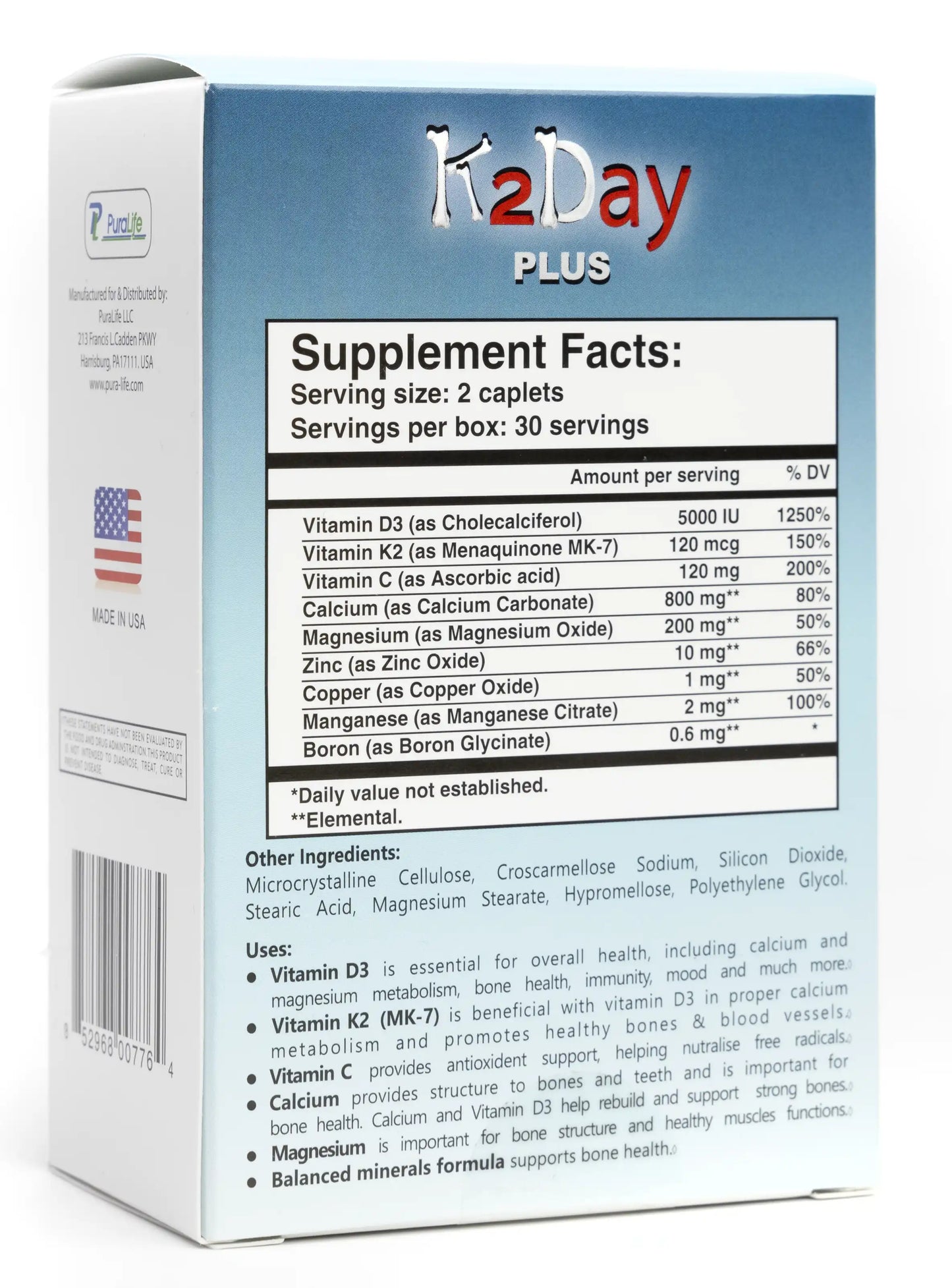 K2 Day Plus 60 Caplets
