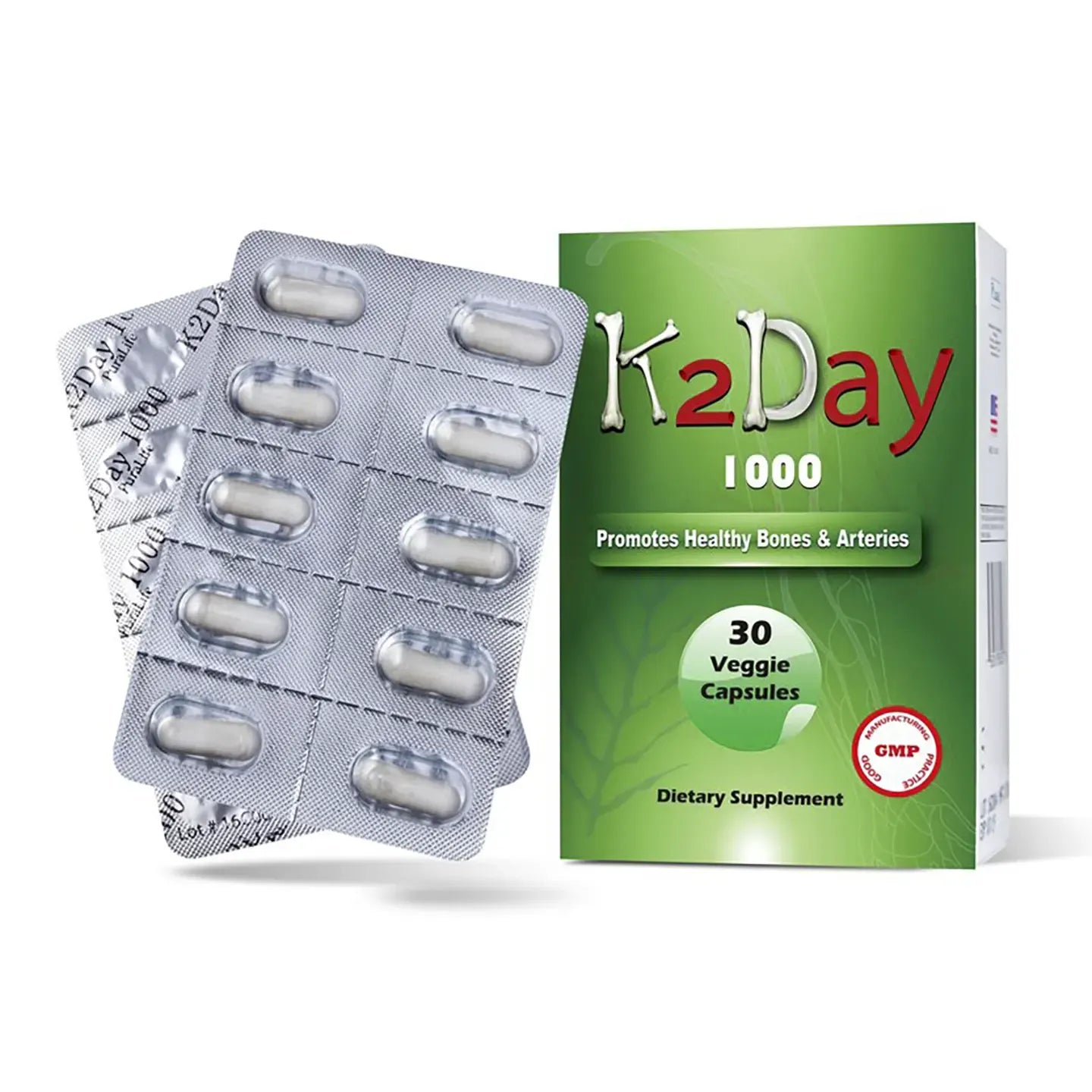 K2 Day 1000 IU 30 Capsule