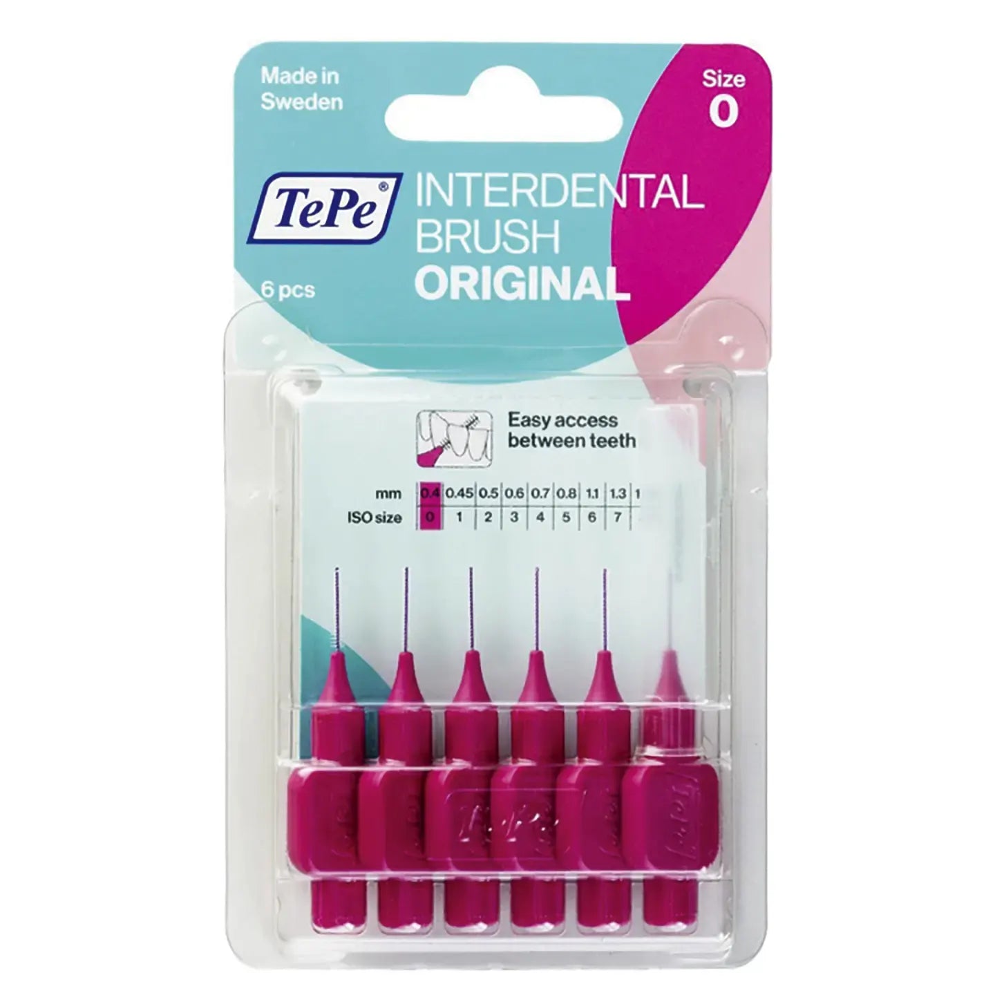 Tepe Interdental Brush 0.4 mm Pink