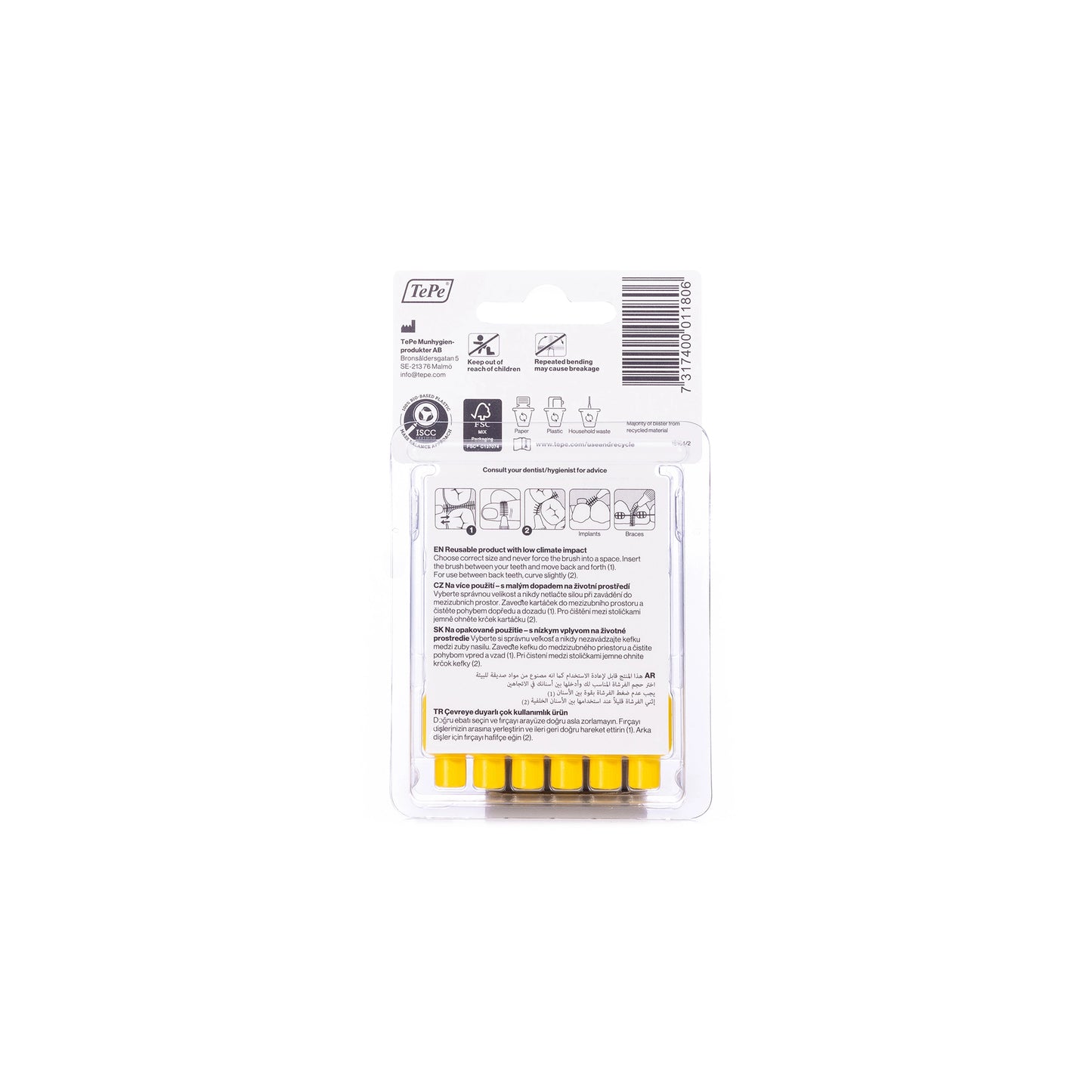 Tepe Interdental Brush 0.7 mm Yellow