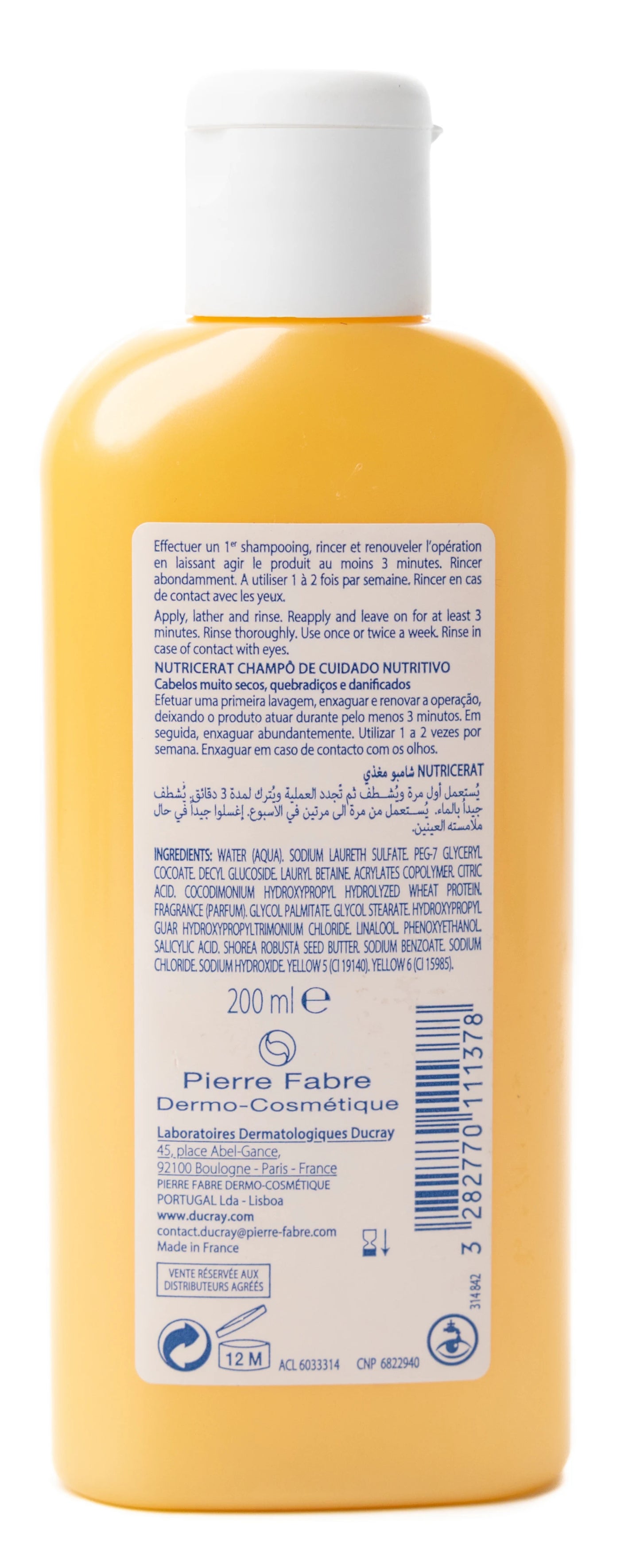 Ducray Nutricerat Nourishing Repairing Shampoo 200 Ml
