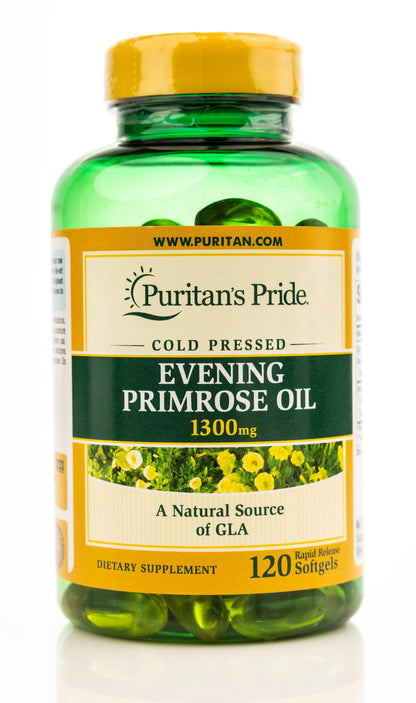 Puritan's Pride Evening Primrose Oil 1300mg 120 Capsules