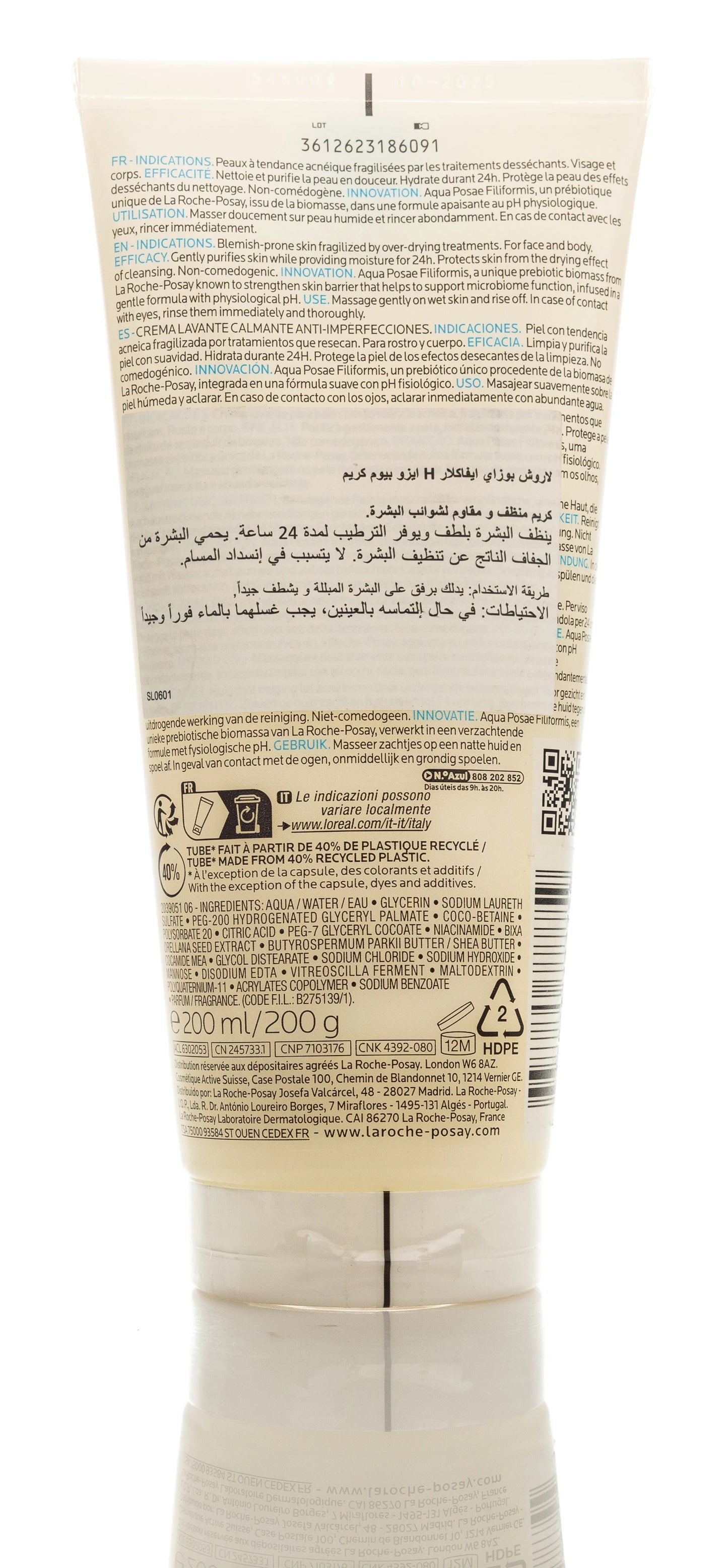 La Roche-Posay  Effaclar H Cleansing Cream 200 Ml