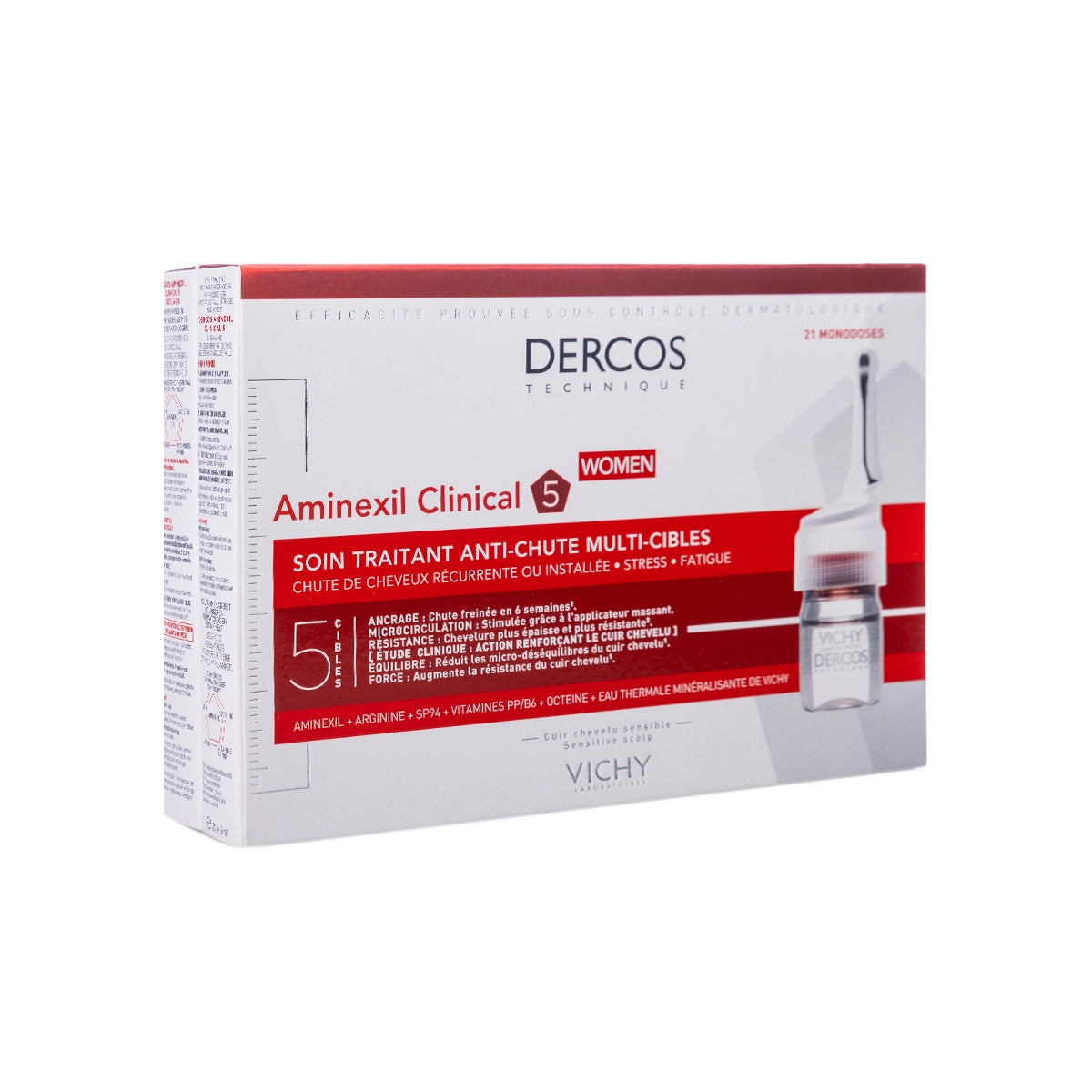 Vichy Dercos Ampoule Woman 21 Pieces