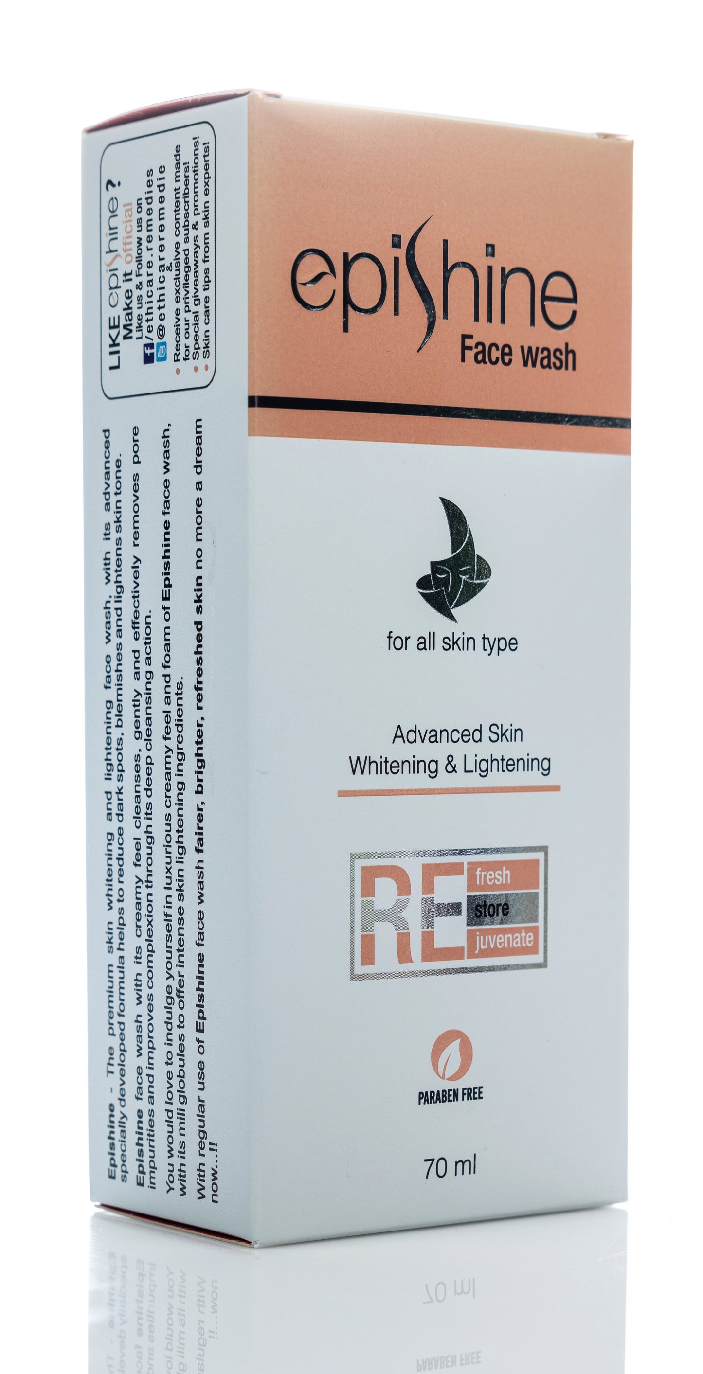 Epishine Advanced Skin
Whitening and Lightening Face Wash 70 Ml