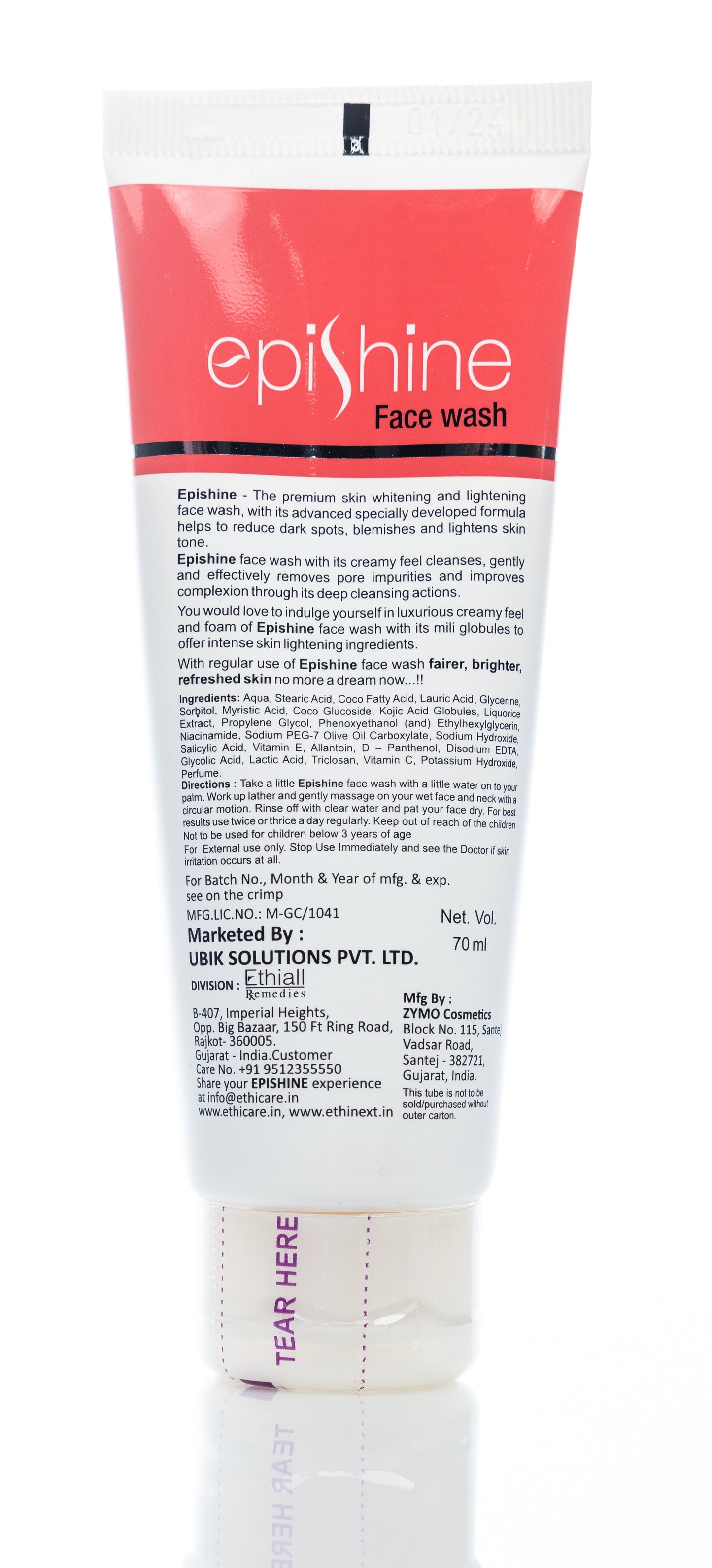 Epishine Advanced Skin
Whitening and Lightening Face Wash 70 Ml