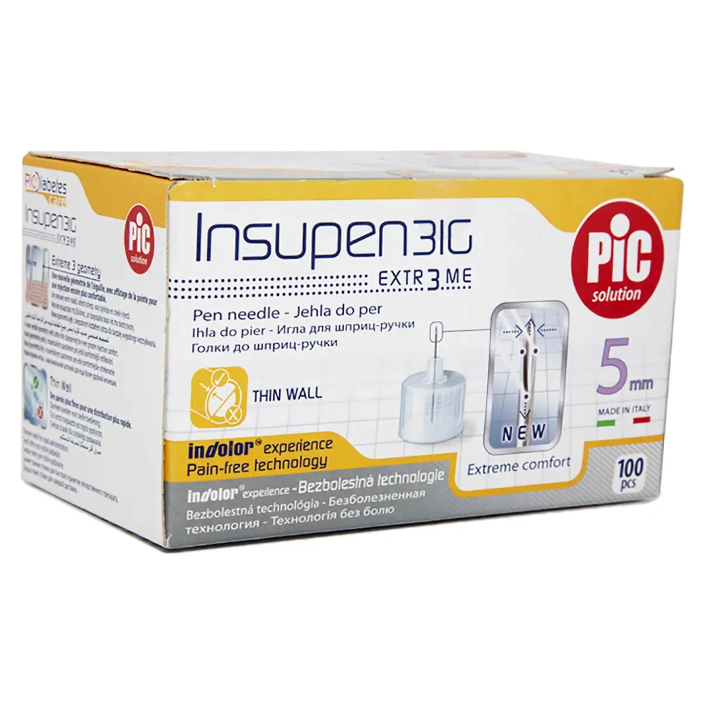Pic Solution InsuPen Needles 31G X 5Mm 100 Pieces
