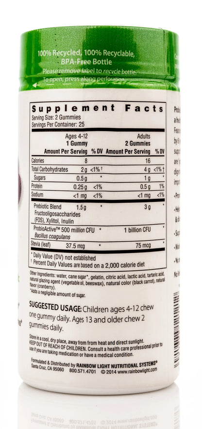 Rainbow Light Probiolicious Probiotic 50 Gummies